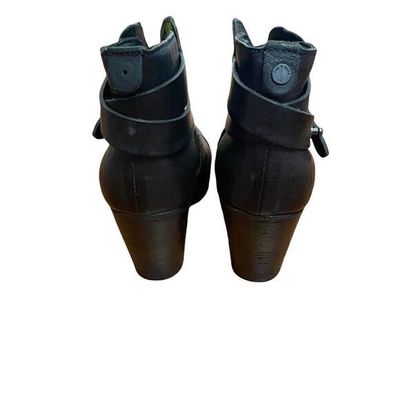 Rag &‎ Bone Black Heeled Leather Ankle Bootie Size 39 - Picture 6 of 10